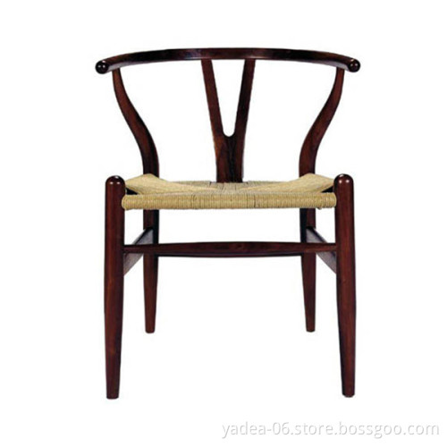 Solid wood occational dining chair Hans J. Wegner Wishbone Chair Replica
